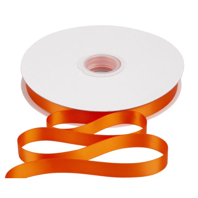 Joycrosso 5/8 Inch Torrid Orange Solid Satin Ribbon, 100 Yards Double Faced Satin for Gift Wrapping Floral Bouquets Wedding Party Decoration