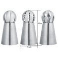 thumbnail image 2 of Knifun 3Pcs/Set Russian Flower Icing Piping Nozzles Tips Cake Decoration Pastry Cupcake Baking Tools, Cake Piping, Cake Nozzle, 2 of 8