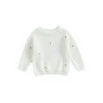thumbnail image 1 of Fortune Baby Girl Floral Sweater Long Sleeve Knit Pullover Infant Fall Winter Warm Tops, 1 of 1