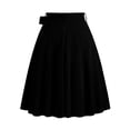 thumbnail image 3 of Jupe Plissée Vintage des Années 1950 pour Femme Taille Haute Évasée Rétro Midi avec Lien, 3 of 5