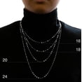 thumbnail image 2 of Luxury Designs 16” unisex Sterling Silver Box link chain, 2 of 2