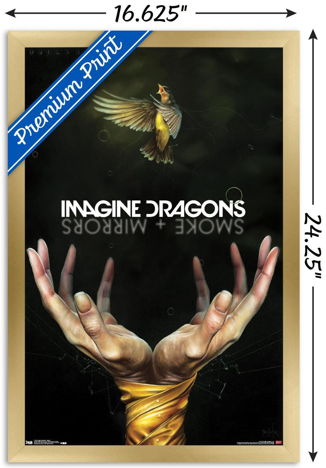 Imagine Dragons - Smoke Wall Poster, 22.375" x 34"