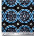 thumbnail image 3 of Soimoi Silk Fabric Mandala Ethnic Print Sewing Fabric Yard 42 Inch Wide, 3 of 3