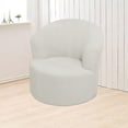 thumbnail image 2 of Housse Extensible pour Fauteuil Tonneau Pivotant, Housse Élastique pour Fauteuil Inclinable Moderne, Housse de Canapé de Club, Lavable à la Machine, Blanc, 2 of 7