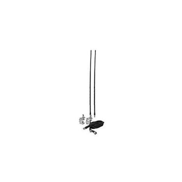 Accessories Unlimited AUMM22-B Kit d'Antenne CB à Montage Miroir à Deux Pieds Double (Noir)