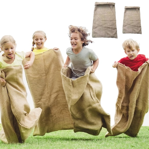 wycnly Potato Sacks Racing Bags Large 39x25in Durable Linen Kids Adults Easter Game Playset Jumping Race School Party Outdoor Fun Supplies Clearance
