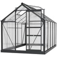 thumbnail image 1 of Outsunny Greenhouse, Walk-In Hot House, Clear PC Board with Sliding Door, 1 of 10