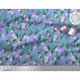 thumbnail image 2 of Soimoi Rayon Fabric Leaves & Tulip Floral Printed Fabric 1 Yard 56 Inch Wide, 2 of 3