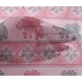 thumbnail image 4 of oneOone Viscose Chiffon Fabric Floral & Elephant Block Decor Fabric Printed BTY 42 Inch Wide, 4 of 4