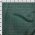 thumbnail image 3 of oneOone Silk Tabby Fabric Leaves & Floral Block Print Fabric By Yard 42 Inch Wide, 3 of 4