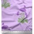 thumbnail image 1 of Soimoi Rayon Crepe Fabric Leaves & Floral Block Printed Craft Fabric by The Yard 46 Inch Wide, 1 of 3