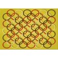 thumbnail image 1 of Ahgly Company Machine Washable Indoor Rectangle Transitional Banana Yellow Area Rugs, 5' x 8', 1 of 7