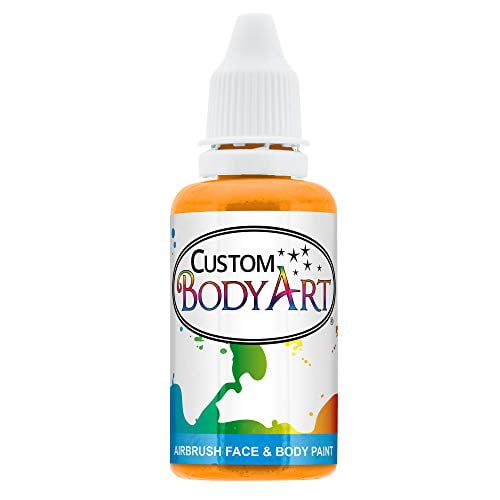 Custom Body Art 1-ounce Yellow Water Based Airbrush Body Art & Face Paint