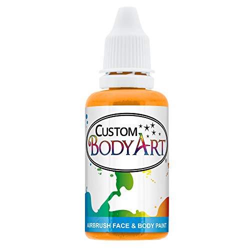 Custom Body Art 1-ounce Yellow Water Based Airbrush Body Art & Face Paint