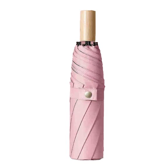 Tri Fold Black Folding Umbrella for Sun and Rainy Weather Use