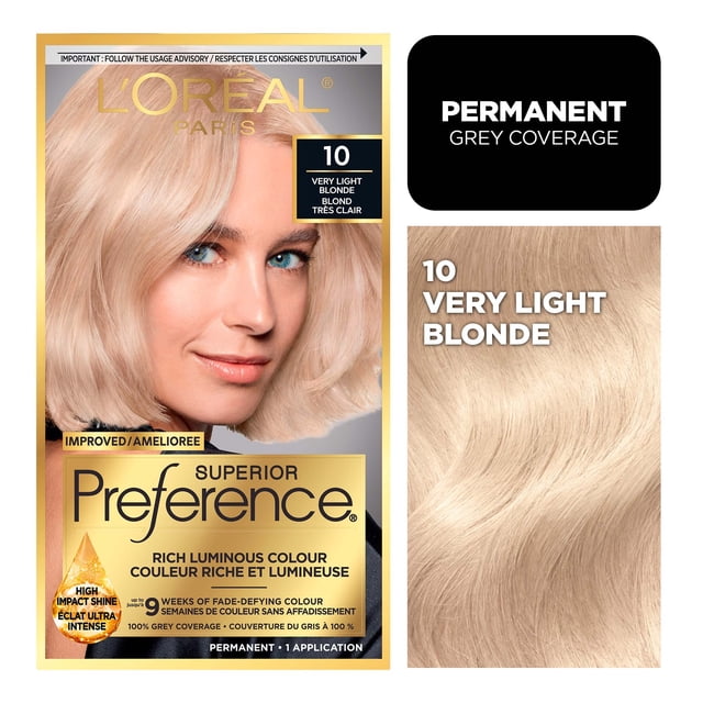 L'Oreal Paris Superior Preference Permanent Hair Color, Oil-in-Gel, Scavdanavia #10, 1 unit