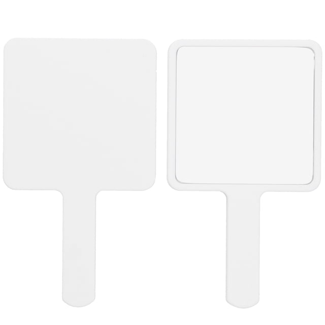 Makeup Mirror, Cosmetic Tool, 2Pcs Handheld Makeup Mirror, For Makeup Bag White,Rose Red,Black