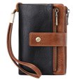 thumbnail image 1 of JFHHQ Men's Korean Style Vertical PU Leather Wallet Slim Bifold with Double Loose and Multiple Functional Card Slots One Size OTHER, 1 of 7