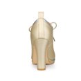 thumbnail image 2 of BLISSFUL STEP Women's Round Toe Platform Block High Heel Ankle Boots Gold (Size 8.5）, 2 of 6