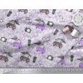 thumbnail image 3 of Soimoi Rayon Fabric Specs,Camera & Car Transport Print Fabric by the Yard 56 Inch Wide, 3 of 3