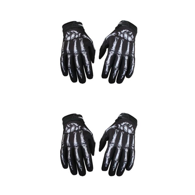 Decodeary Lightweight And Shockproof Skeleton Riding Gloves For Autumn Winter Breathable And Comfortable Durable Waterproof white S 2Set