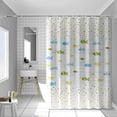 thumbnail image 2 of Sentmoon Bathroom Shower Curtain Bathroom Thickened Shower Curtain Waterproof Shower Curtain Rod Suit Waterproof Cloth Punch-free Bathroom Partition Curtain for Bathroom and Shower, 2 of 7