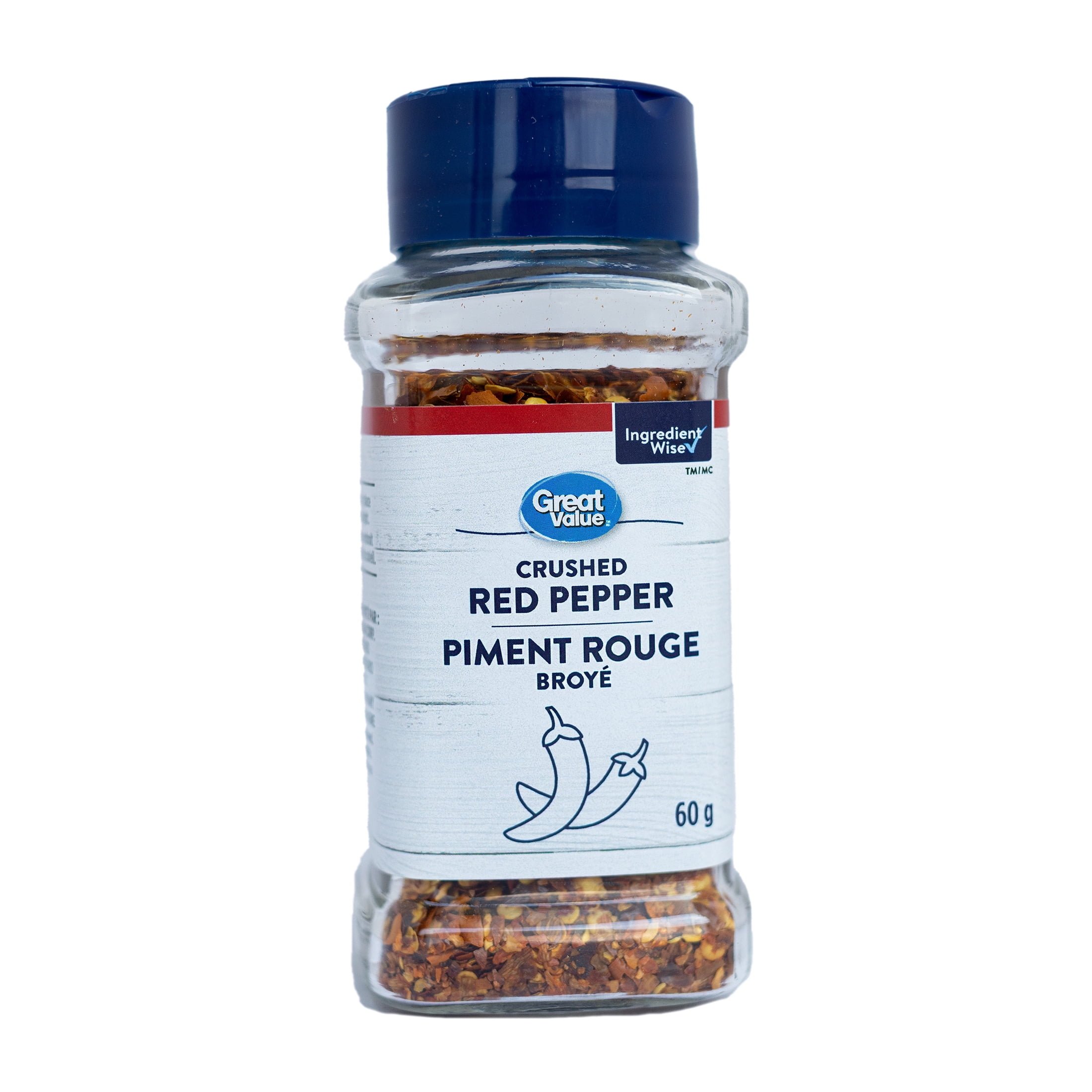 Great Value Piment rouge broyé, 60g