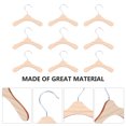thumbnail image 4 of Miangastore 10pcs Wooden Pet Apparel Hangers Dog Clothing Hanging Rack (Silver, Wood Color), 4 of 8
