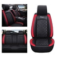 thumbnail image 2 of Maidao Car Seat Covers Leather Set Universal for Volkswagen for Golf R 2012-Present 5 Seats Waterproof Premium Leather Front and Back Seat Protectors Black and Red, 2 of 8