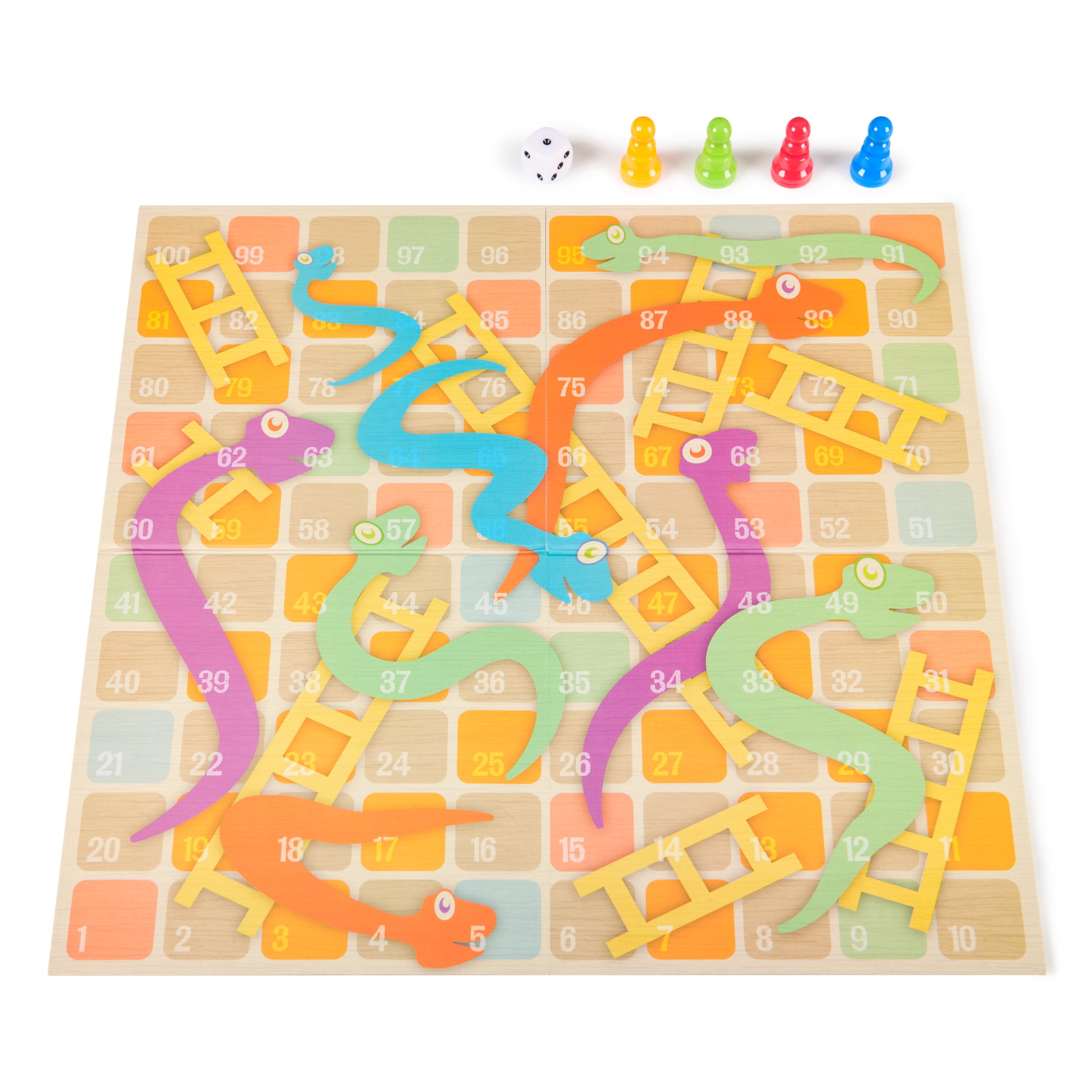 Spin Master Games, Cardinal Classics Snakes & Ladders Board Game, Walmart Exclusive, 2-4 Players, for Ages 5 & Up