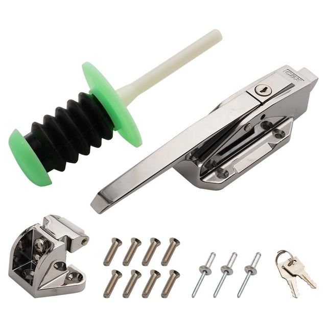 Poignée de Porte pour Glacière à Entrée Piétonne, Poignée de Porte de Congélateur Protège-Loquet Radial - Trousse Haute