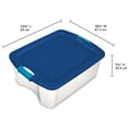 thumbnail image 2 of Single Sterilite 12 Gallon Latch and Carry Storage Tote Box Container (24 Pack), 2 of 9