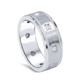thumbnail image 2 of 3/4ct Princess Cut Diamond Comfort Fit Wedding Ring 14K White Gold, 2 of 3