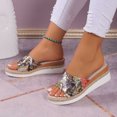 thumbnail image 4 of LSLJS Women's New Summer One-line Hemp Rope Thick Sole Wedge Cloth Sandals, Platform Slippers, 4 of 4