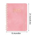 thumbnail image 2 of Meitianfacai Coil Planner 2025 Weekly Planner Diary A5 Taped Notebook Book, Pink, 2 of 5