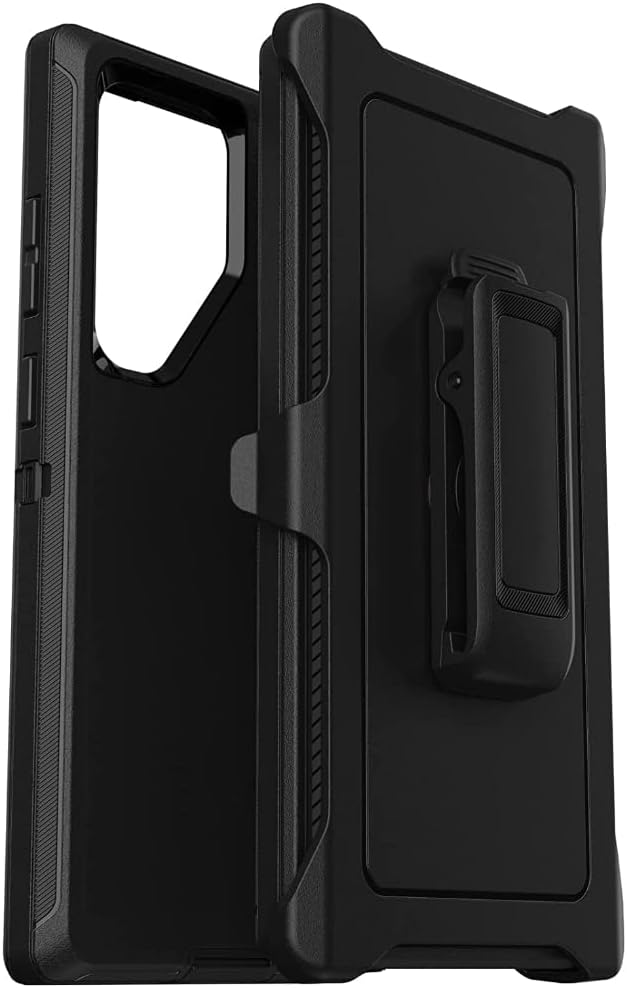 GHSDFBB Defender Case Compatible with Samsung Galaxy S23 Ultra 5G (ONLY) Defender Phone Case for Galaxy S23 Ultra 5G Multi-Layer Durable Phone Case with Belt Clip Shock Absorption- Black