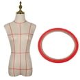 thumbnail image 4 of 10Rolls Draping Tape Mannequin Pattern Masking Tape Gridding Dress Form 20meters Red, 4 of 8