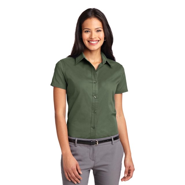 Port Authority Chemise à Manches Courtes pour Femmes Entretien Facile L508