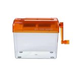 Hand crank paper shredder mini document paper cutter tool receipts ticket bill cutting machine office supplies orange