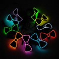 thumbnail image 2 of Lubelski LED Light Up Bow Tie with Flashing Modes Adjustable Long-lasting Wide Application Bow Tie Prom Dress Performance Props, 2 of 8
