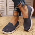 thumbnail image 3 of Mepaouo Chaussures Mocassins de Marche pour Femmes à Enfiler Légères à Bout Rond en Tricot Plates Espadrilles de Course Tennis, 3 of 8