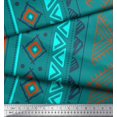 thumbnail image 3 of Soimoi Georgette Viscose Fabric Aztec Geometric Print Fabric by The Yard 42 Inch Wide, 3 of 3