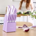 thumbnail image 2 of Hecef 15-Piece Stainless Steel Kitchen Knife Set, Non-Stick Coating, Sharp Blades, Dishwasher Safe, 2 of 10