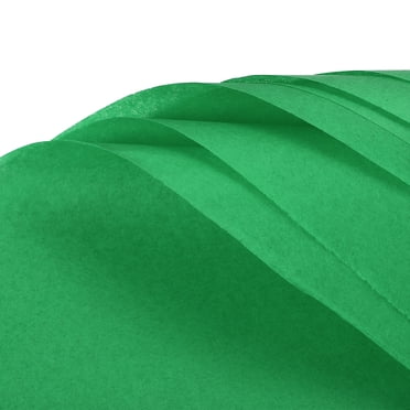 Unique Bargains 50 Feuilles Papier Mouchoir Vert Imperméable 20x14 Pouces Papier d'Emballage Cadeau pour Fournitures de Fleuriste et Bouquet