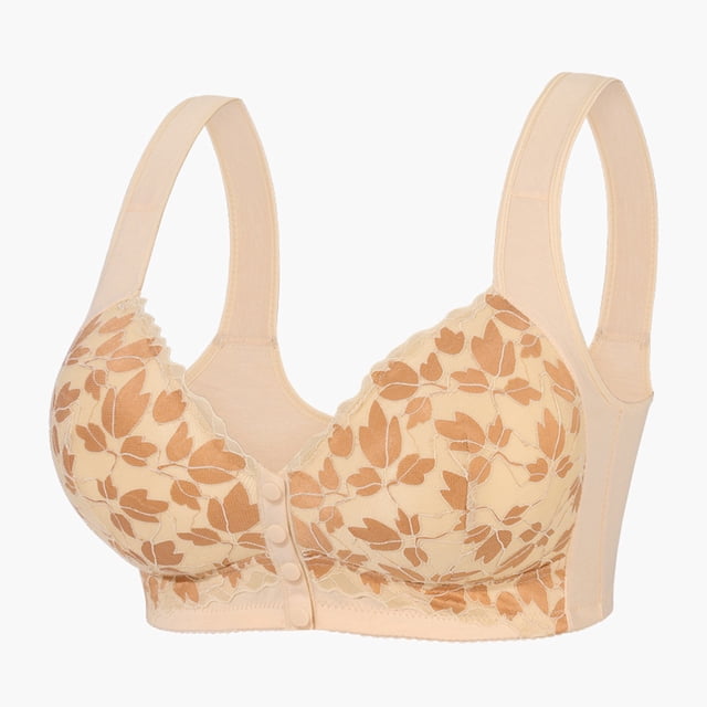 Wire Sports Bras for Women Bras 36c Plus Size Bra No Underwire Vest Style Lace Front Button Bra