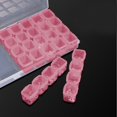 thumbnail image 4 of Cosmetic Cases Gospire Small 28 Grids Box Clear Plastic Jewelry Craft Storage Container Painting Embroidery Diy Art Craft Accessory Organizer Case (Colorful), Cosmetic Cases for Women, 4 of 5