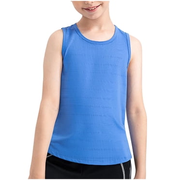 Yuyuzo Baby Boys Girls Tank Tops Toddler Sleeveless Crewneck Workout Tanks Shirts Open Back Loose Fitted Gym Top