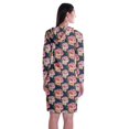 thumbnail image 4 of Moomaya Chandail à Capuchon à Manches Longues Imprimé, Robe T-Shirt en Jersey avec Poches, 4 of 6