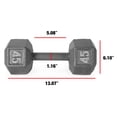 thumbnail image 3 of CAP Barbell Cast Iron Hex Dumbbell, 3 of 6