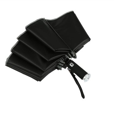 Parapluie de Voyage Pliant Inversé Automatique Reverse LED Parapluie Parapluie Léger Trois Parapluies Coupe-Vent Pliants de 12 Côtes